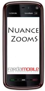 نرم افزار زوم در ۵۸۰۰ و N97 به نام Nuance ZoomS